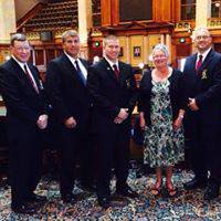 <p>ISPA Board Host, Mohlis,&nbsp;Burdess, Goecke&nbsp;at the state capitol</p>