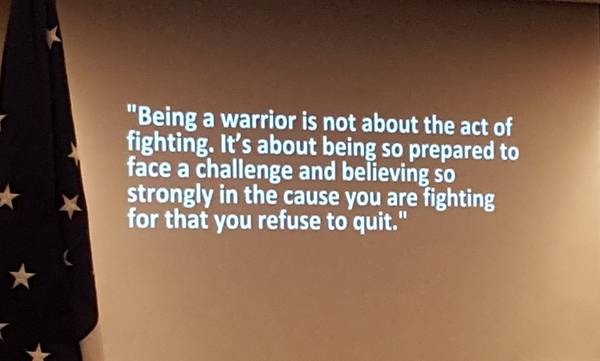 <p>Lt Murphy shared his thoughts on the winning police warrior mindset</p>